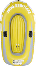 Inflatable Kayak Series, Inflatable Boat Set, Inflatable Boat Rafts Dual Air Chambers, Welded Oar Locks, Grab Handles, Bow Rope, Sporty Design, 2 Person for Adults