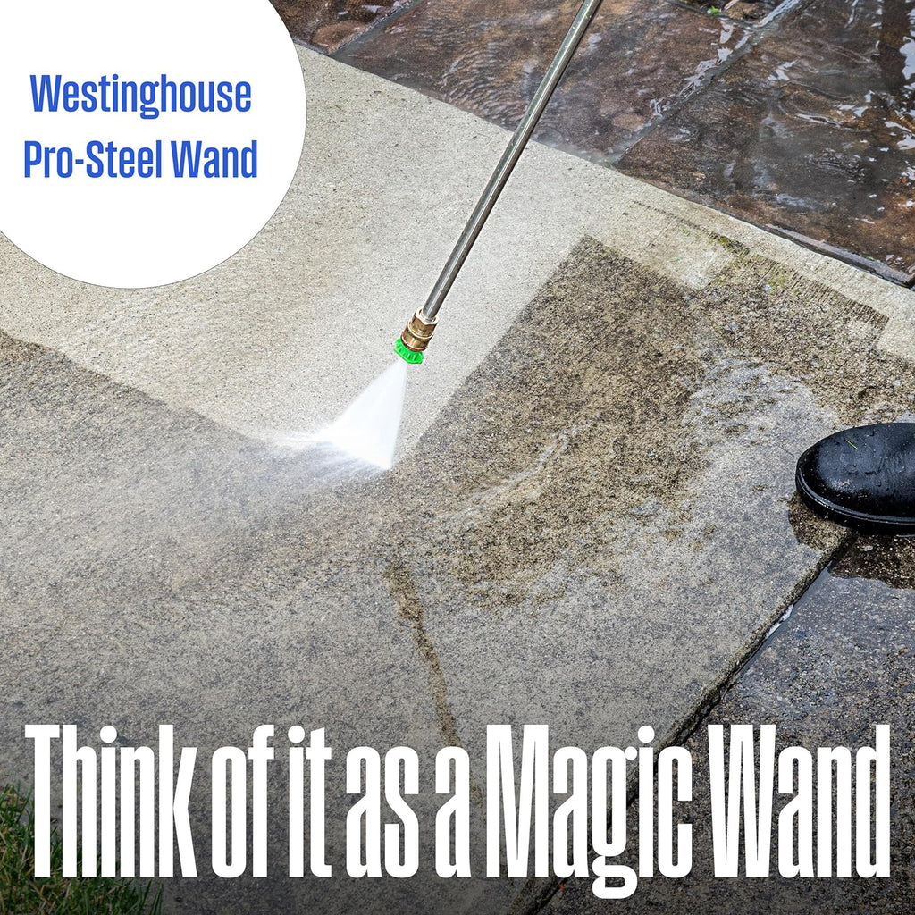 Gas Pressure Washer, 3400 PSI and 2.6 Max GPM, Onboard Soap Tank, Spray Gun and Wand, 5 Nozzle Set, CARB Compliant, for Cars/Fences/Driveways/Homes/Patios/Furniture