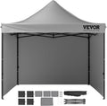 Pop up Canopy with Removable Sidewalls, Instant Canopies Portable Gazebo & Wheeled Bag, UV Resistant Waterproof, Enclosed Canopy Tent for Outdoor Events, Patio, Backyard, Party, Camping