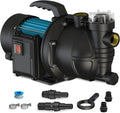 Portable Garden Transfer Pump, 900GPH Electric Sprinkler Booster Pump, Shallow Well Jet Pump for Home Lawn Irrigation and Water Draining