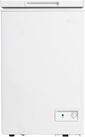 3.5 cu. ft. Square Model Chest Freezer DOE Front mounted mechanical thermostat: Easy to use, adjustable variable temperature range