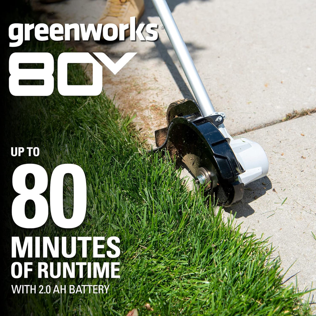 80V 8" Brushless Edger, Battery and Charge Not Included