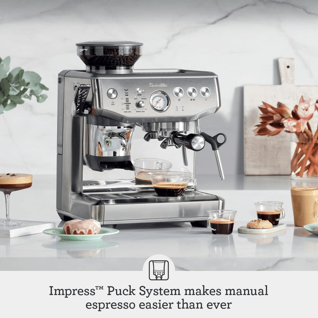 Impress Espresso Machine, Black Stainless Steel