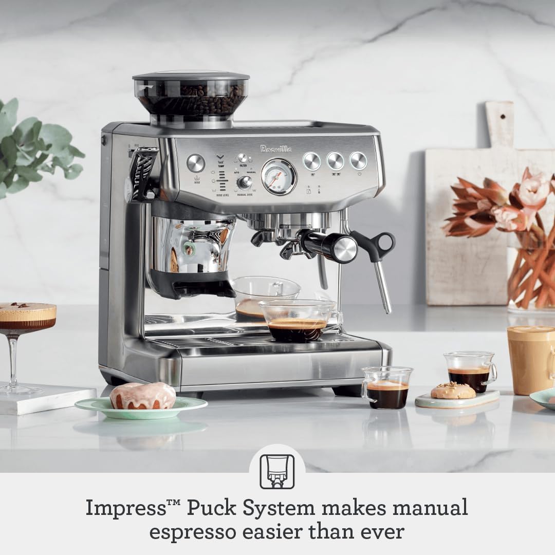Impress Espresso Machine, Black Stainless Steel