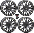 3 SB-4 Beadlock Black (4+3) UTV Wheels 15" Polaris RZR 1000 XP/Ranger XP 900/1000