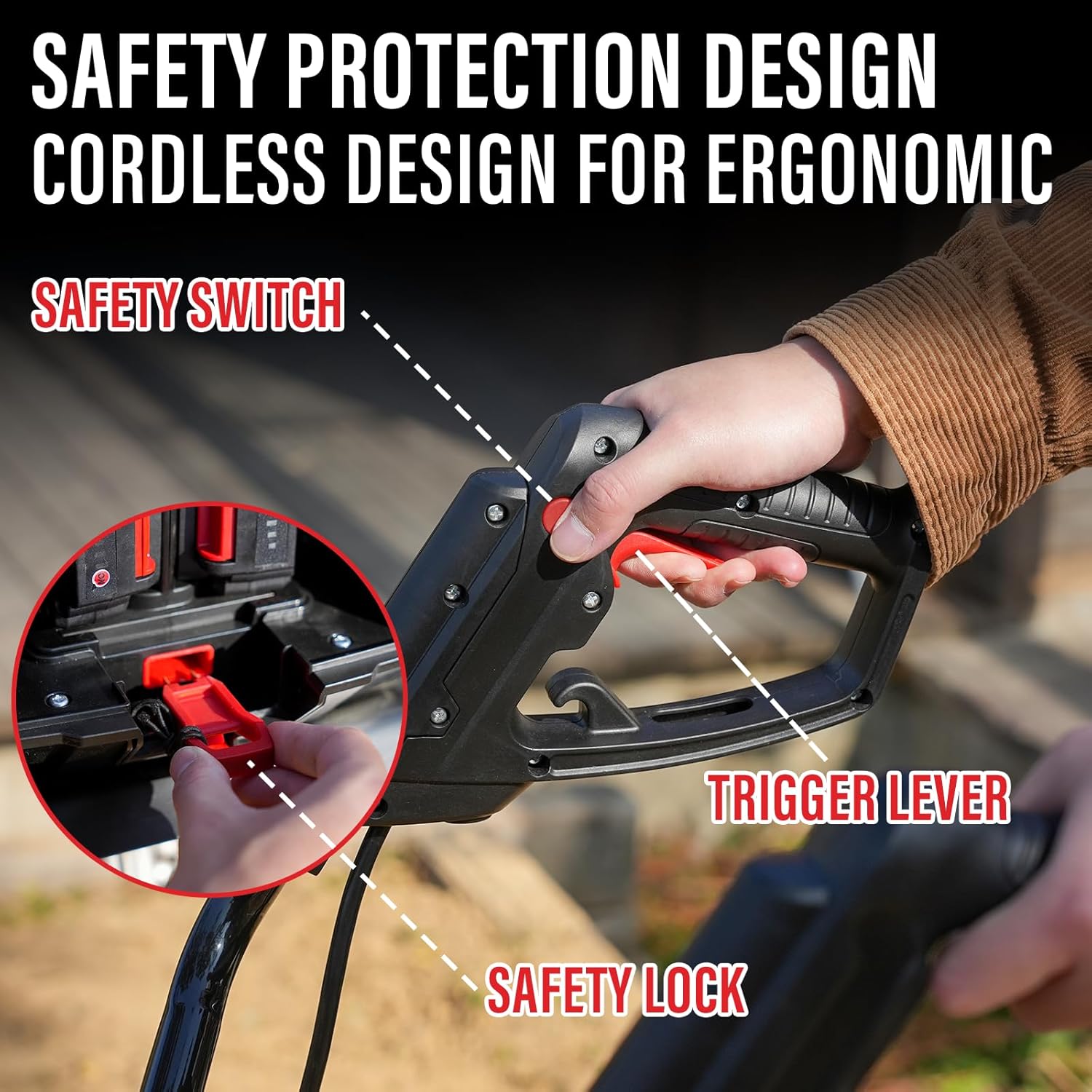 12-inch Cordless Garden Tiller, 12In Width and 8.6In Depth Garden Rototiller,Battery Powered Garden Cultivator for Lawn/Gardening/Soil Cultivation(2 * 4.0Ah Battery&Charger Included