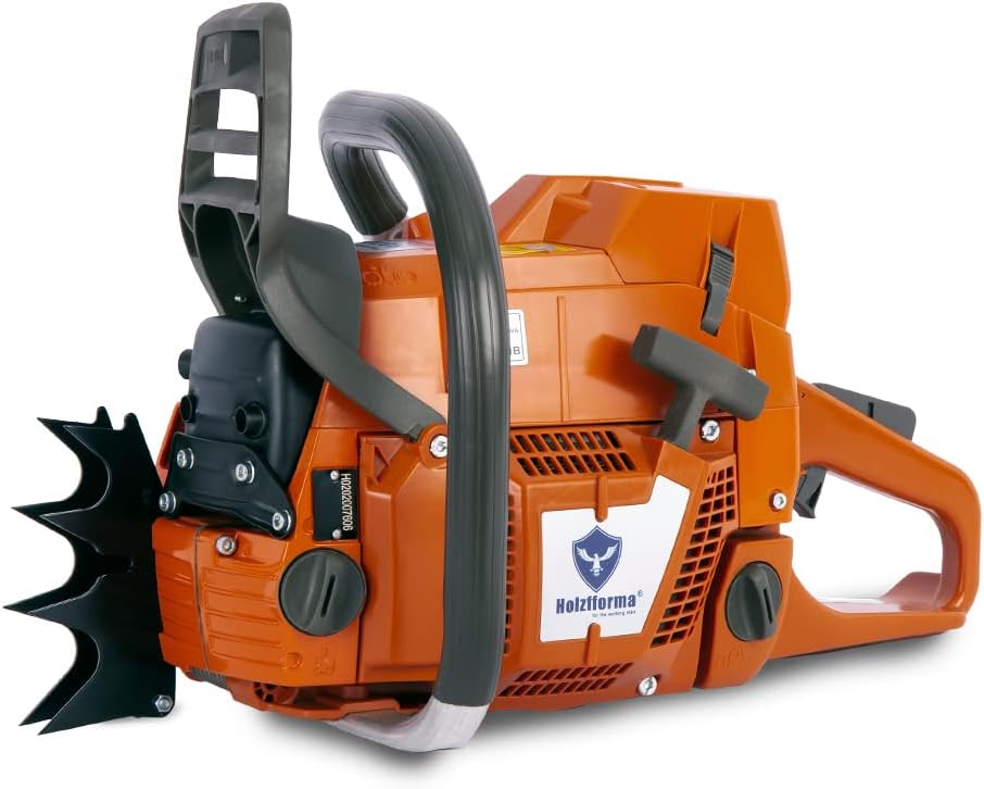 71cc Holzfforma G372XT Gasoline Chain Saw Power Head 50mm Bore Full Orange Color All Parts are Compatible with H372X TORQ Chainsaw