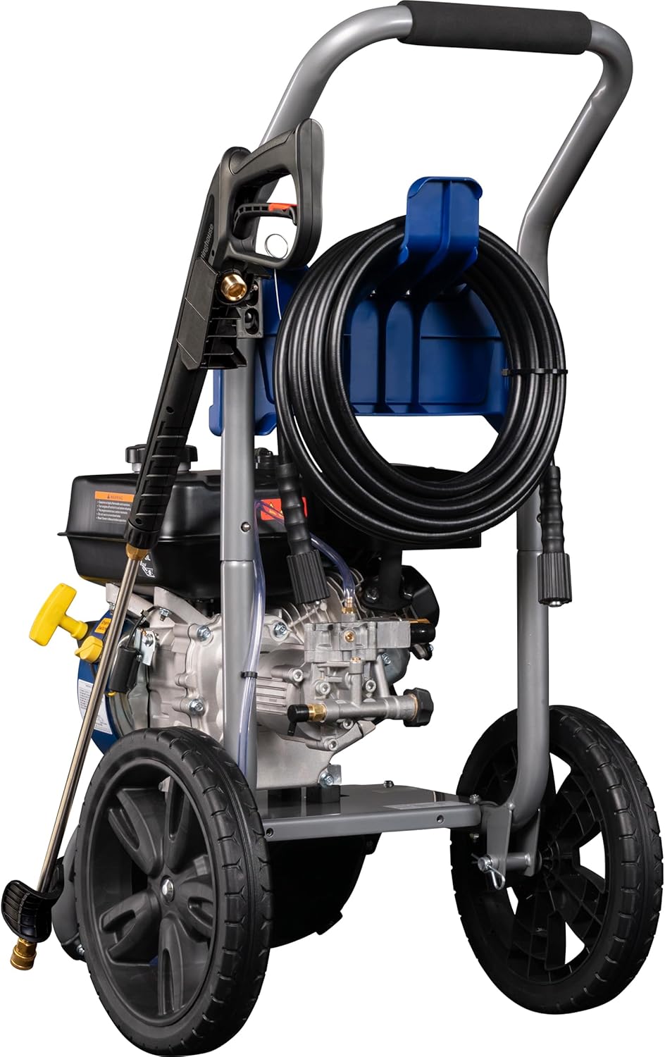 Gas Pressure Washer, 3400 PSI and 2.6 Max GPM, Onboard Soap Tank, Spray Gun and Wand, 5 Nozzle Set, CARB Compliant, for Cars/Fences/Driveways/Homes/Patios/Furniture