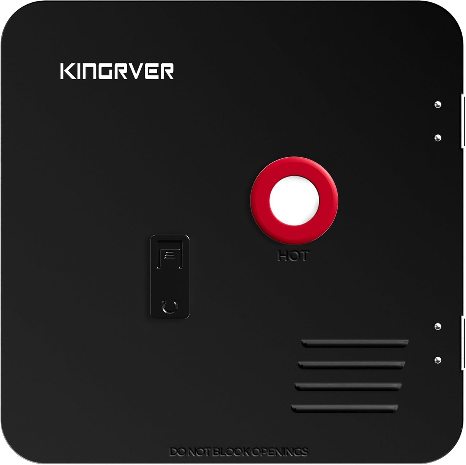 18 x 18 Inches Black Door kit - This Only for KINGRVER RV Tankless Water Heaters without Door, Water Heater not Included, Galvanized Steel