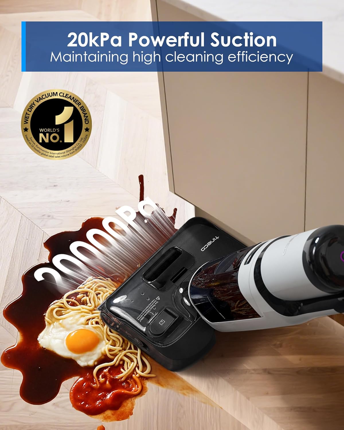 Complete Wet Dry Vacuum Cordless Floor Cleaner and Mop One-Step Cleaning for Hard Floors