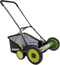 18-Inch Manual Reel Mower with Grass Catcher