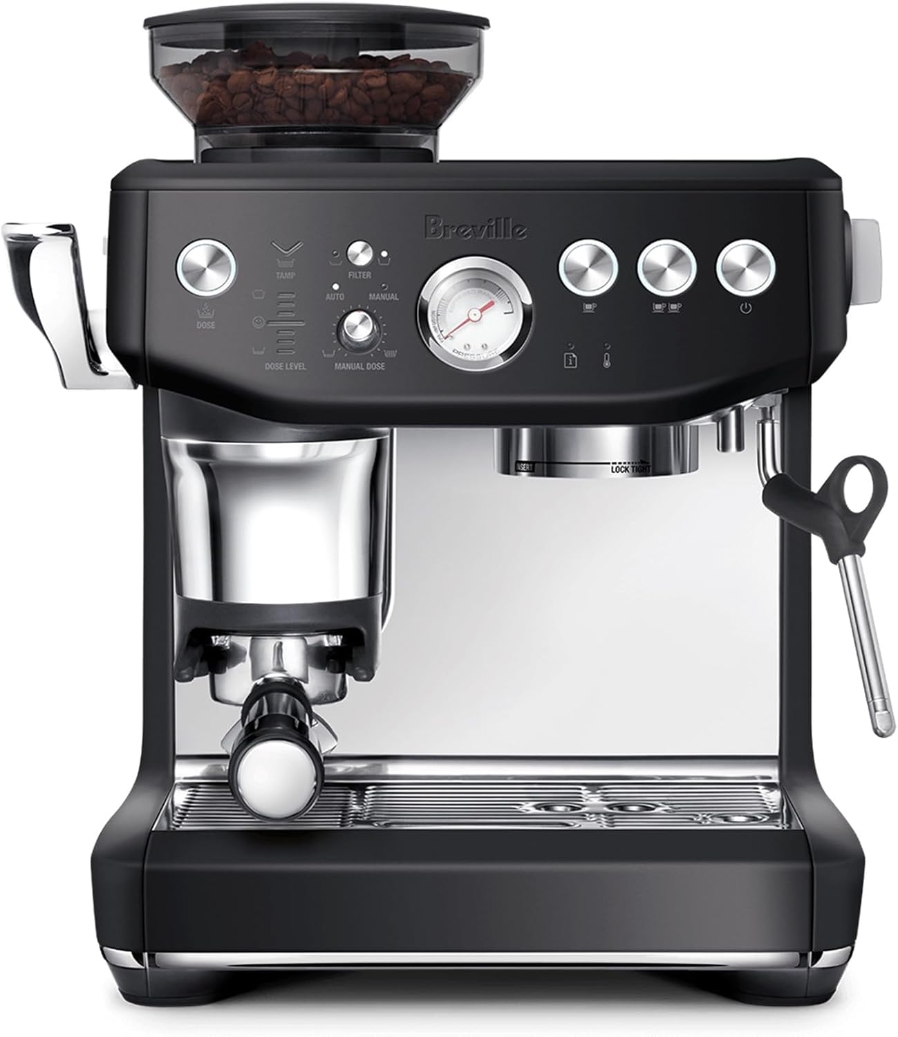 Impress Espresso Machine, Black Stainless Steel