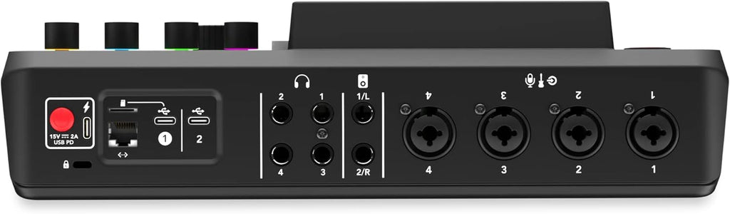 RODE RODECaster Pro II All-in-One Production Solution for Podcasting, Streaming, Music Production and Content Creation, Black
