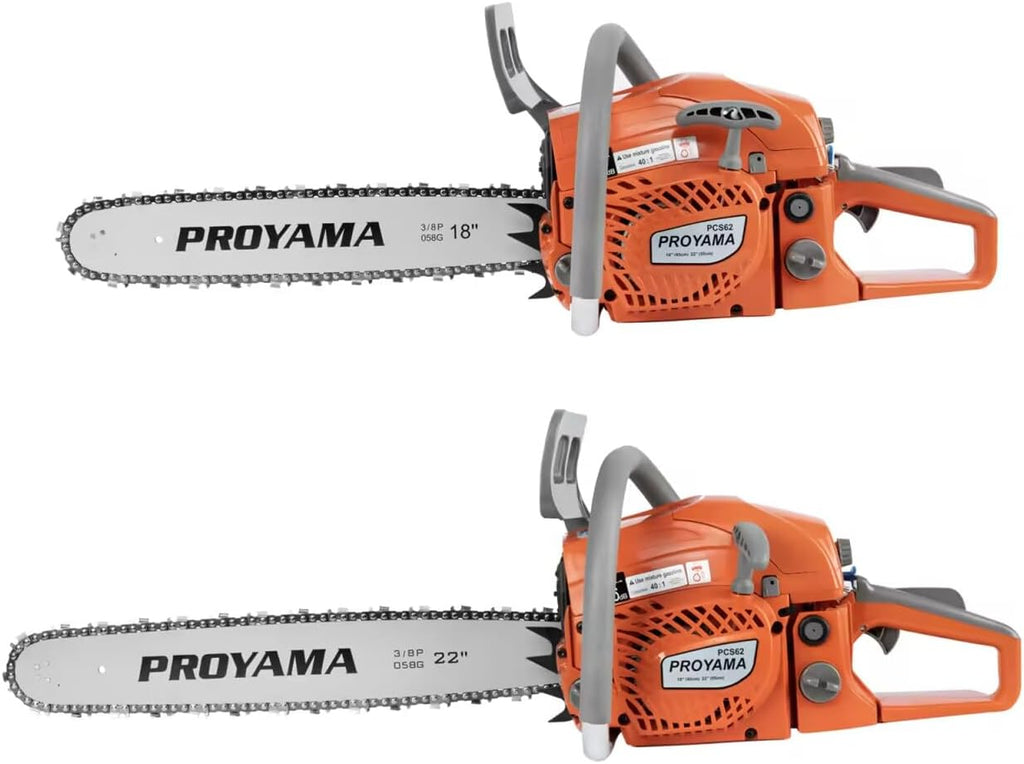 26CC 2-Cycle Top Handle Gas Powered Chainsaw 12 Inch Petrol Handheld Cordless Chain Saw for Tree Wood Cutting