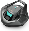 Cordless Robotic Pool Cleaner, Pool Vacuum Lasts 90 Mins, LED Indicator, Self-Parking, Ideal for Above/In-Ground Flat Pools up to 40 Feet