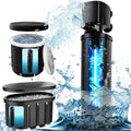 600GPH Cold Plunge Filter for 300-1000 Gal U-V Sanitation, Cold Pod Ice Bath Tub Filte, Small Pool Filter with Green Cleaning Machine Pool for Cold Pod Ice Bath Tub Hot Tub Water Clean