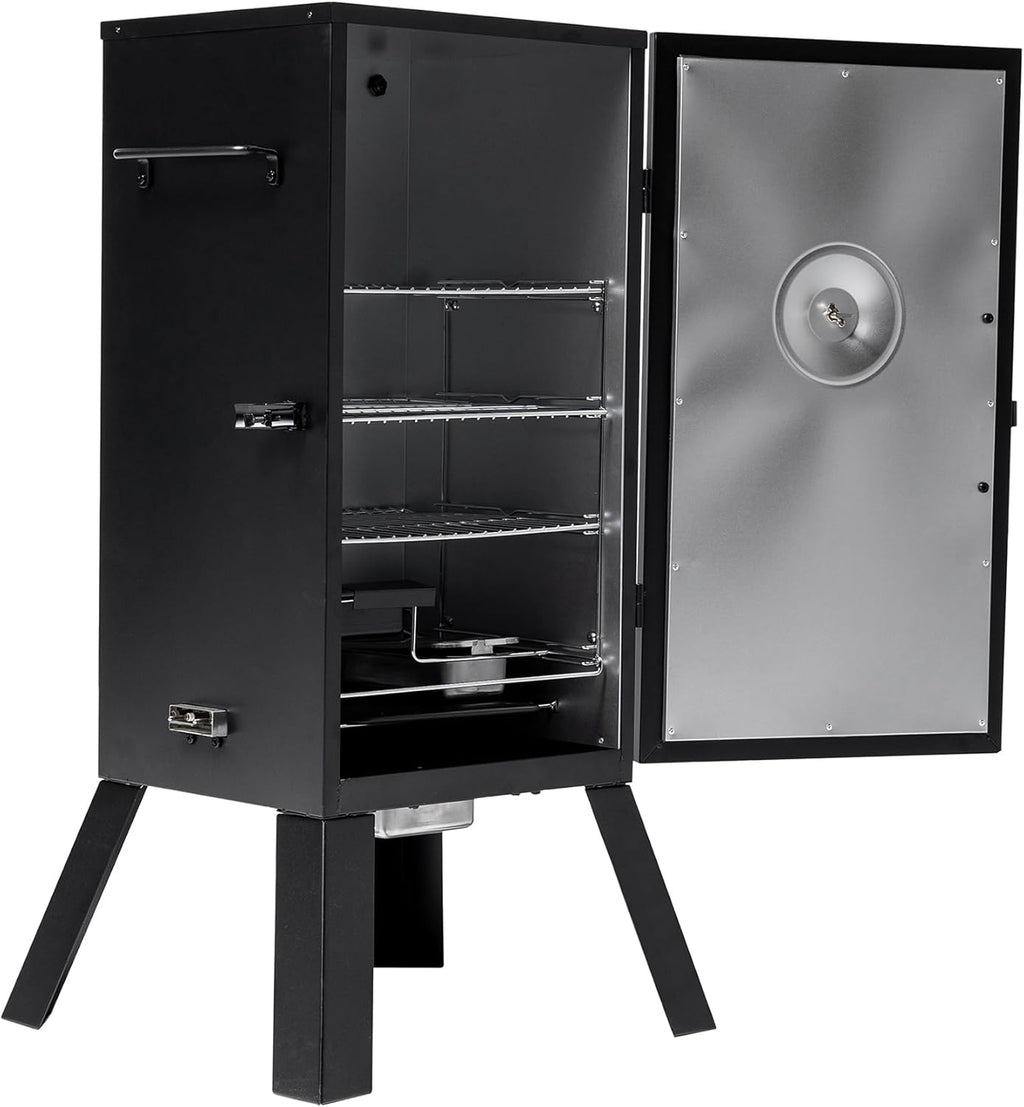 Analog Electric Smoker with 3 Smoking Racks, 30 inch, Black