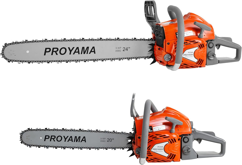 26CC 2-Cycle Top Handle Gas Powered Chainsaw 12 Inch Petrol Handheld Cordless Chain Saw for Tree Wood Cutting