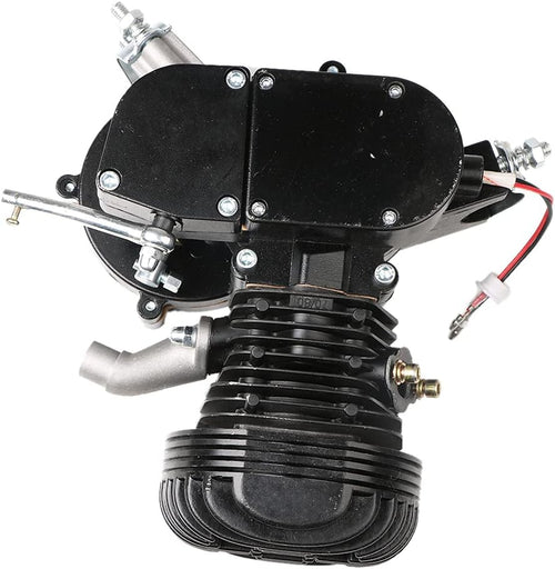 100cc 2-Stroke Bicycle Gasoline Engine Motor Kit DIY Motorized Bike Single Cylinder Air-cooled (Black-100cc)