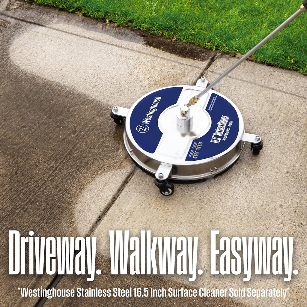 Gas Pressure Washer, 3400 PSI and 2.6 Max GPM, Onboard Soap Tank, Spray Gun and Wand, 5 Nozzle Set, CARB Compliant, for Cars/Fences/Driveways/Homes/Patios/Furniture
