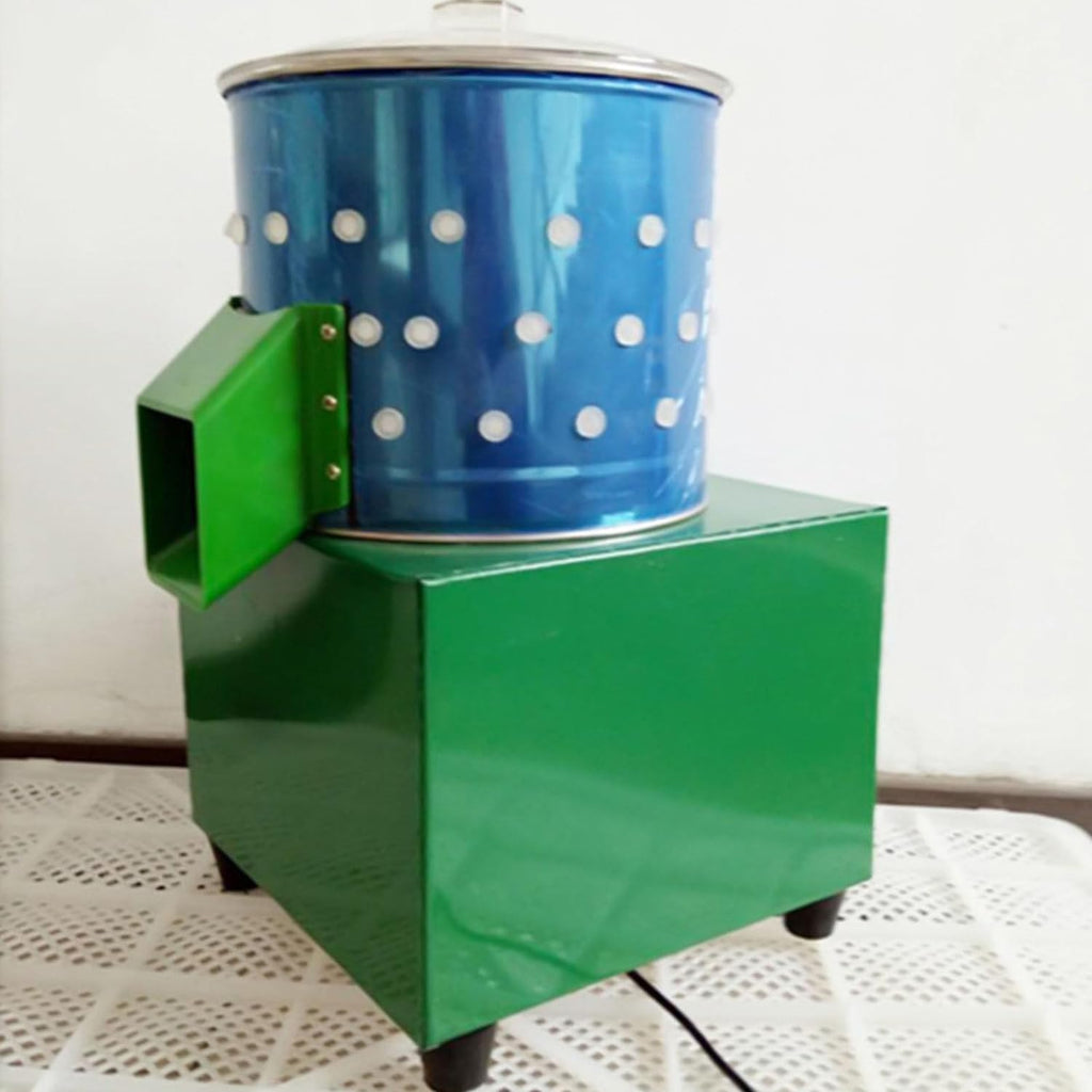 Commercial Chicken Plucker, Poultry De-featherer with 110 Rubber Fingers, 60W High-Efficiency Hair Plucking, Stainless Steel, for Duck Goosey Farm