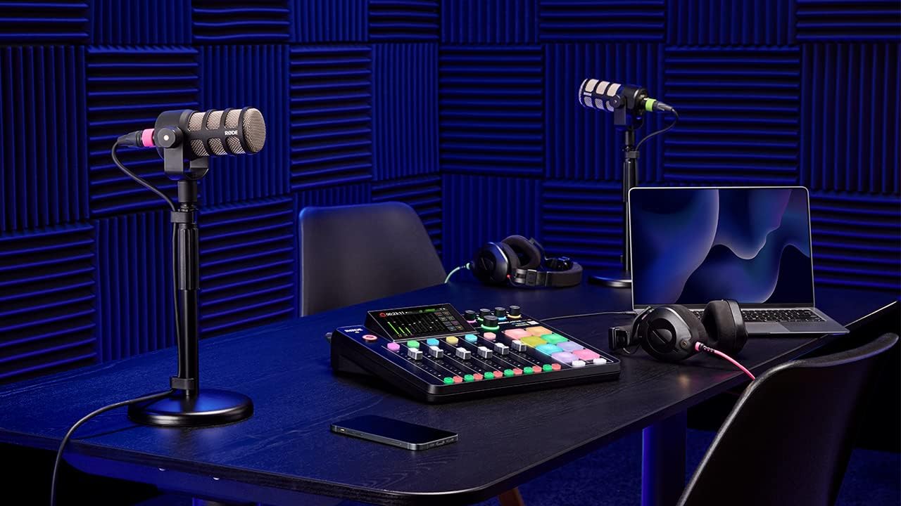 RODE RODECaster Pro II All-in-One Production Solution for Podcasting, Streaming, Music Production and Content Creation, Black