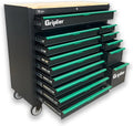14-Drawers Rolling Tool Chest with Wood Workbench,Brake Casters,Heavy-Duty Steel Cabinet Storage, 46.8W x 18.3D x 42.7H inch