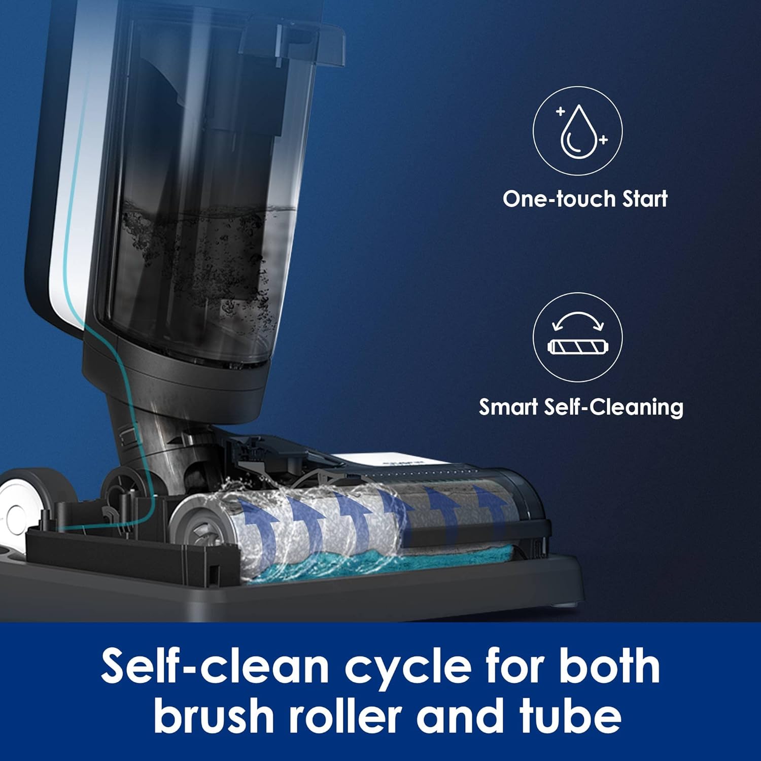 Complete Wet Dry Vacuum Cordless Floor Cleaner and Mop One-Step Cleaning for Hard Floors