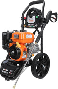 Hihg Pressure Washer 3200 PSI and 2.5 GPM, 5 QC Nozzle Tips and Onboard Soap Container for Cars/Fences/Patios/Driveways/Homes, EPA Compliant, Power Washer Gasoline Powered