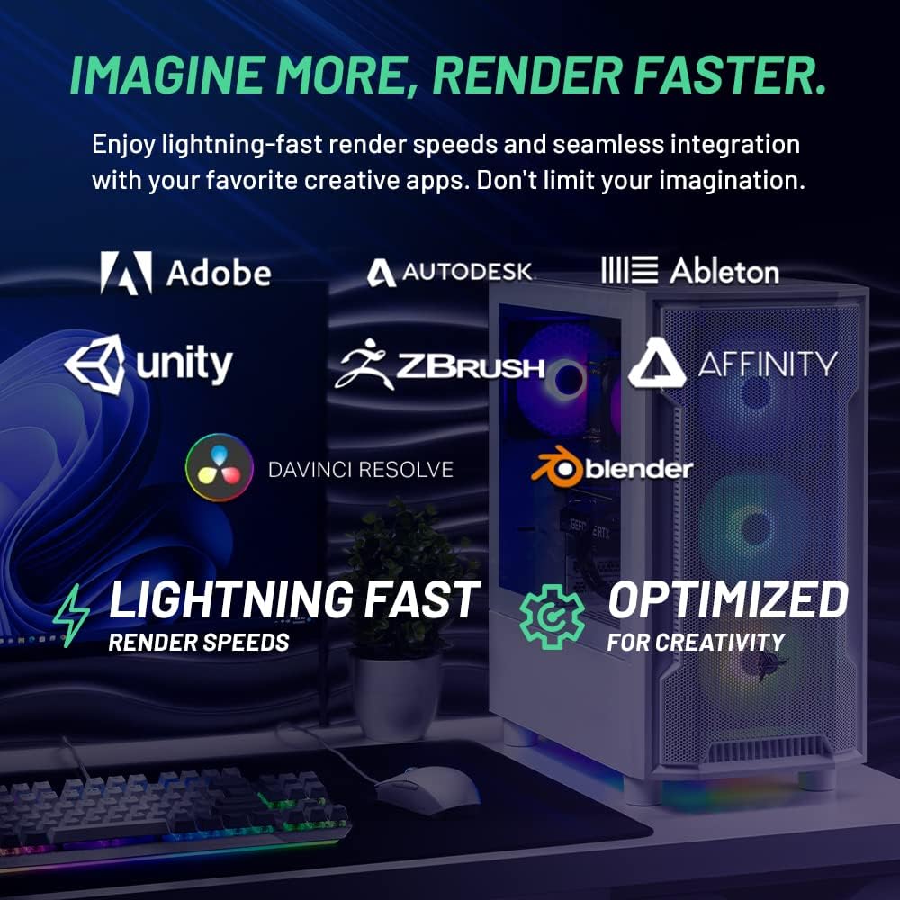 Gaming Shadow Gaming PC Desktop – Intel Core i7 13700F 2.1 GHz, NVIDIA RTX 4060, 1TB NVME SSD, 16GB DDR4 RAM 3200, 600W Gold PSU, 360mm AIO, 11AC Wi-Fi, Windows 11 Home 64-bit,Black
