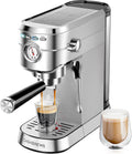 CASABREWS Espresso Machine 20 Bar, Professional Espresso Maker with Milk Frother Steam Wand, Compact Espresso Coffee Machine with 34oz Removable Water Tank for Cappuccino, Latte, Gift for Dad or Mom