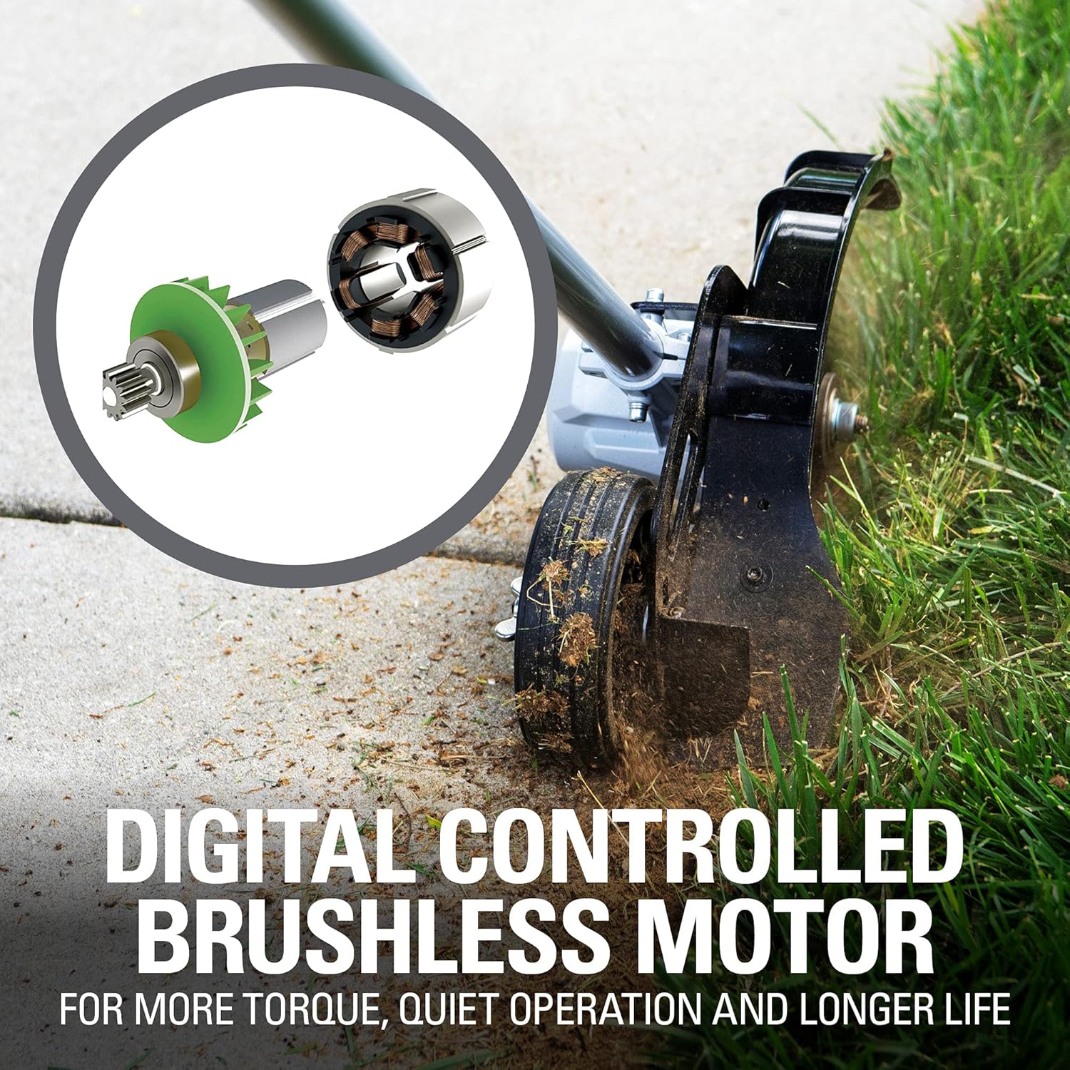 80V 8" Brushless Edger, Battery and Charge Not Included