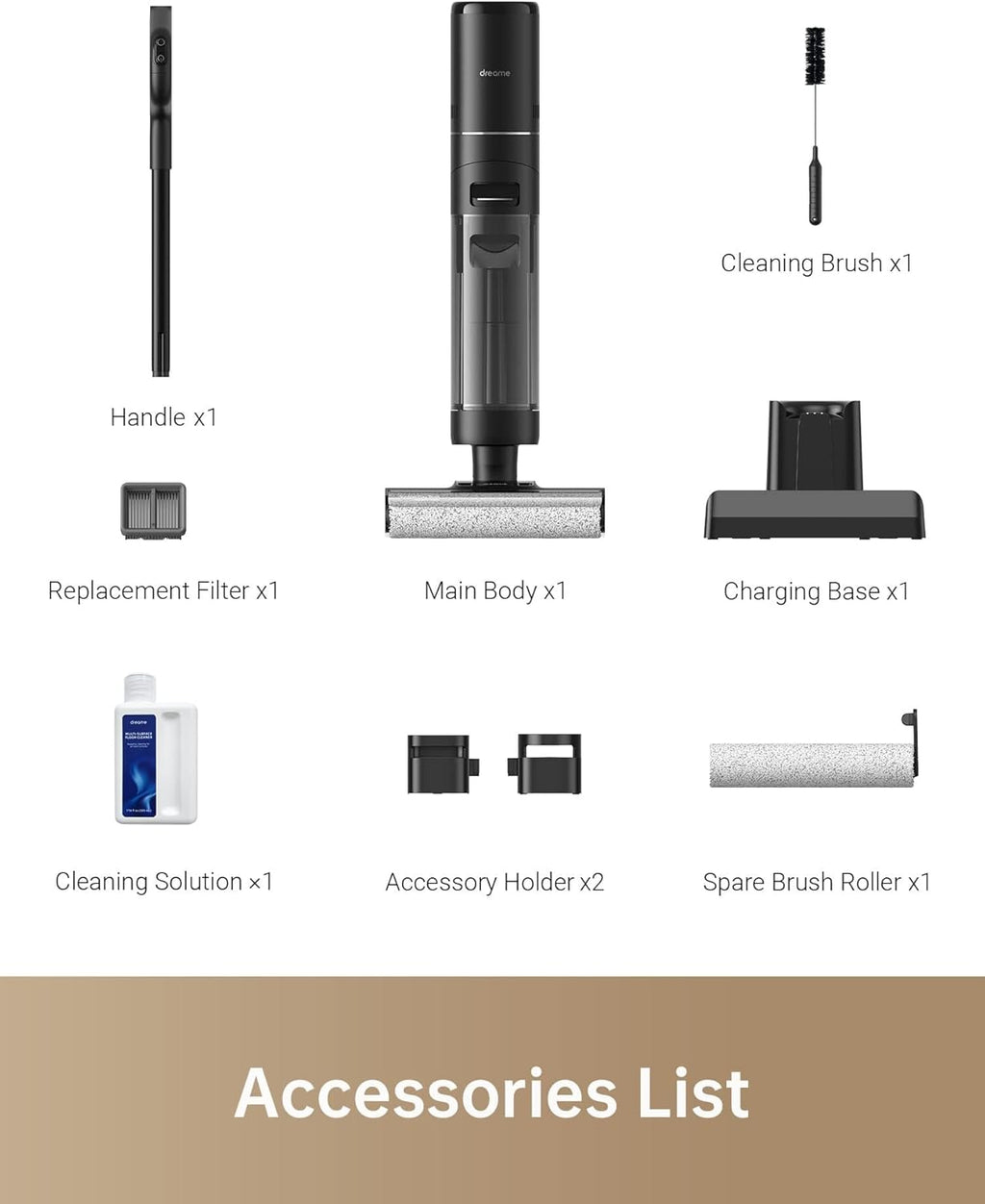Wet Dry Vacuum Cleaner, Smart Floor Cleaner Cordless Vacuum and Mop for Hard Floors, One-Step Edge to Edge Cleaning with Hot Air Drying