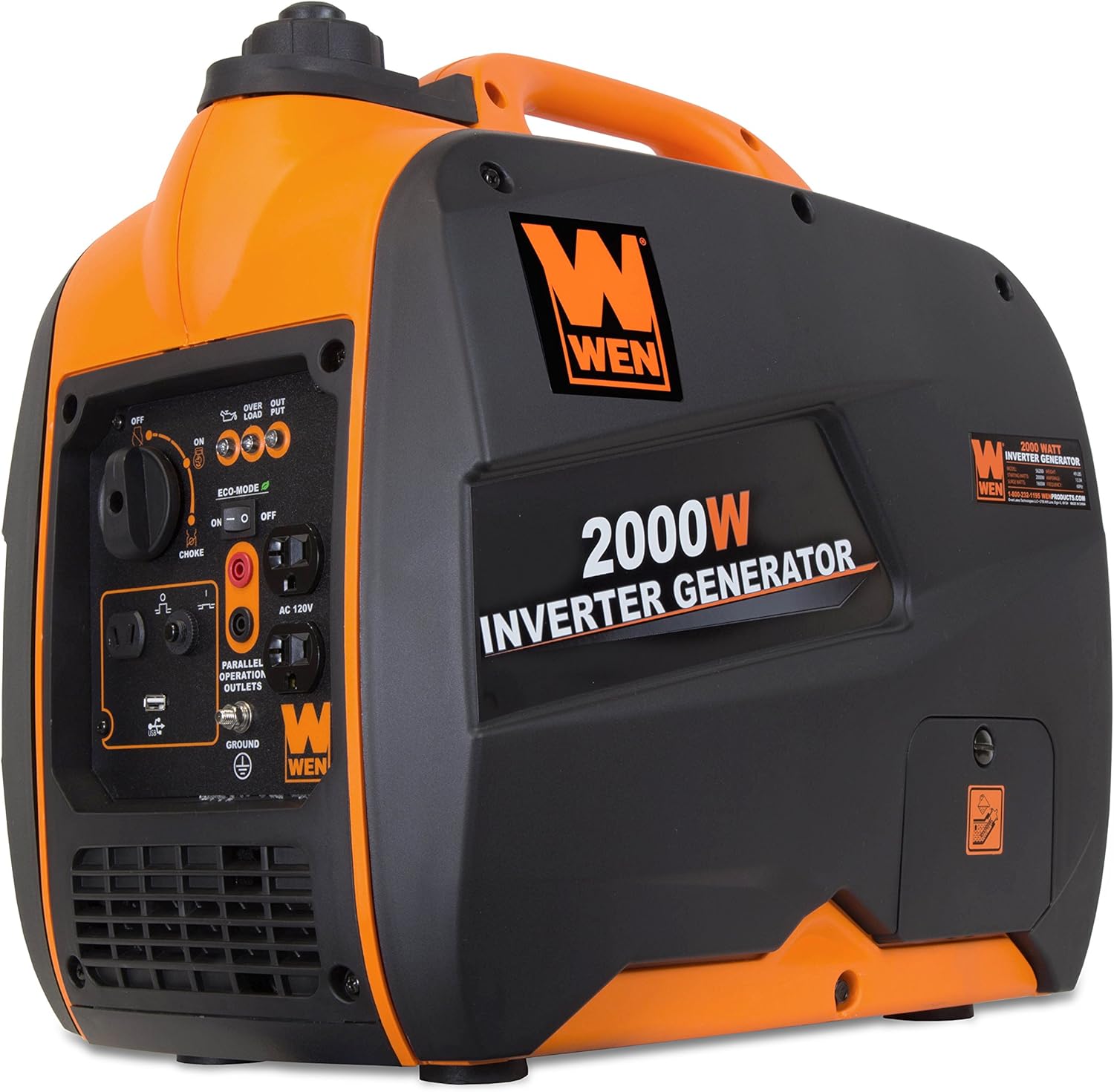 Gas-powered portable inverter generator