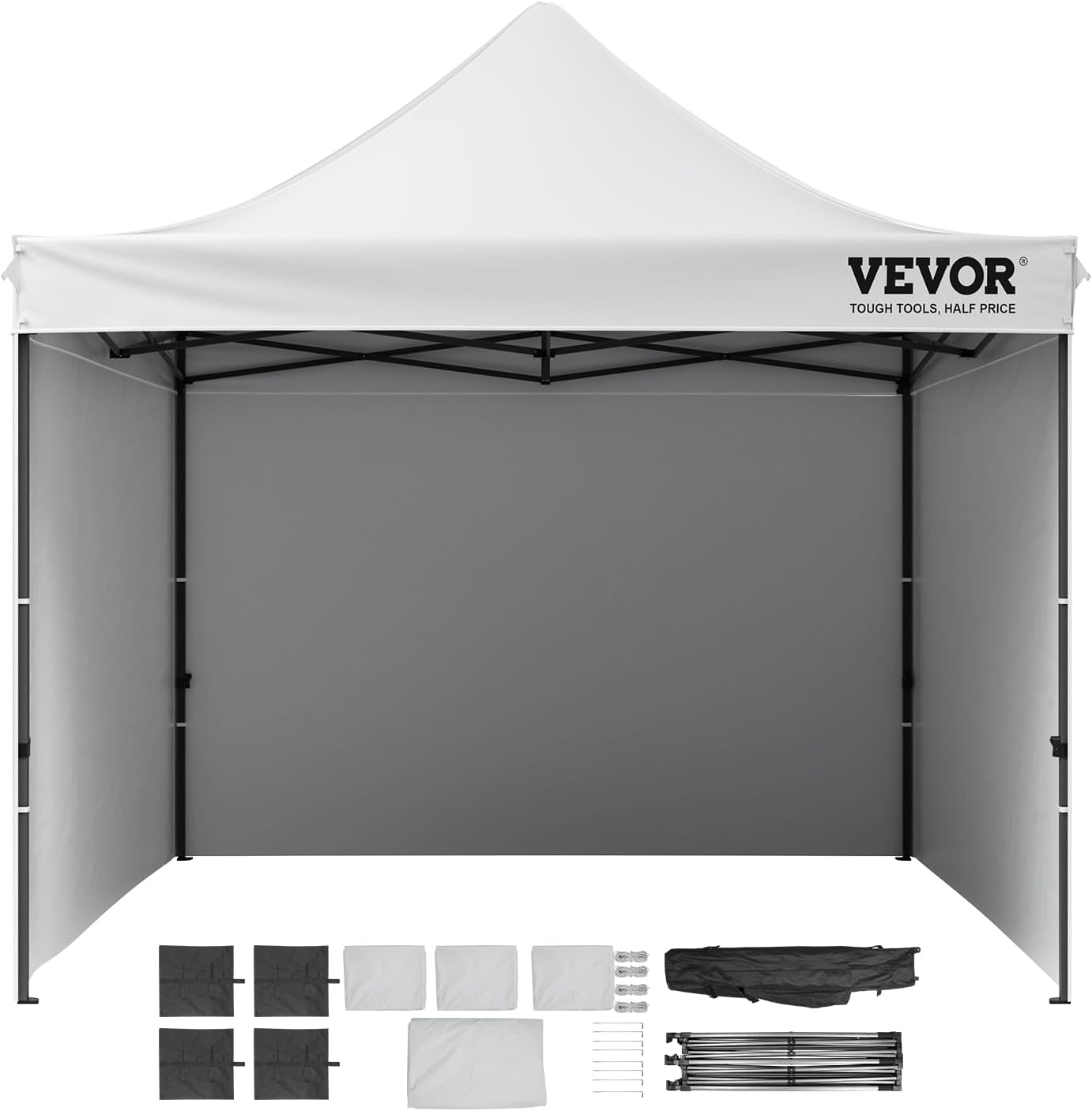 Pop up Canopy with Removable Sidewalls, Instant Canopies Portable Gazebo & Wheeled Bag, UV Resistant Waterproof, Enclosed Canopy Tent for Outdoor Events, Patio, Backyard, Party, Camping