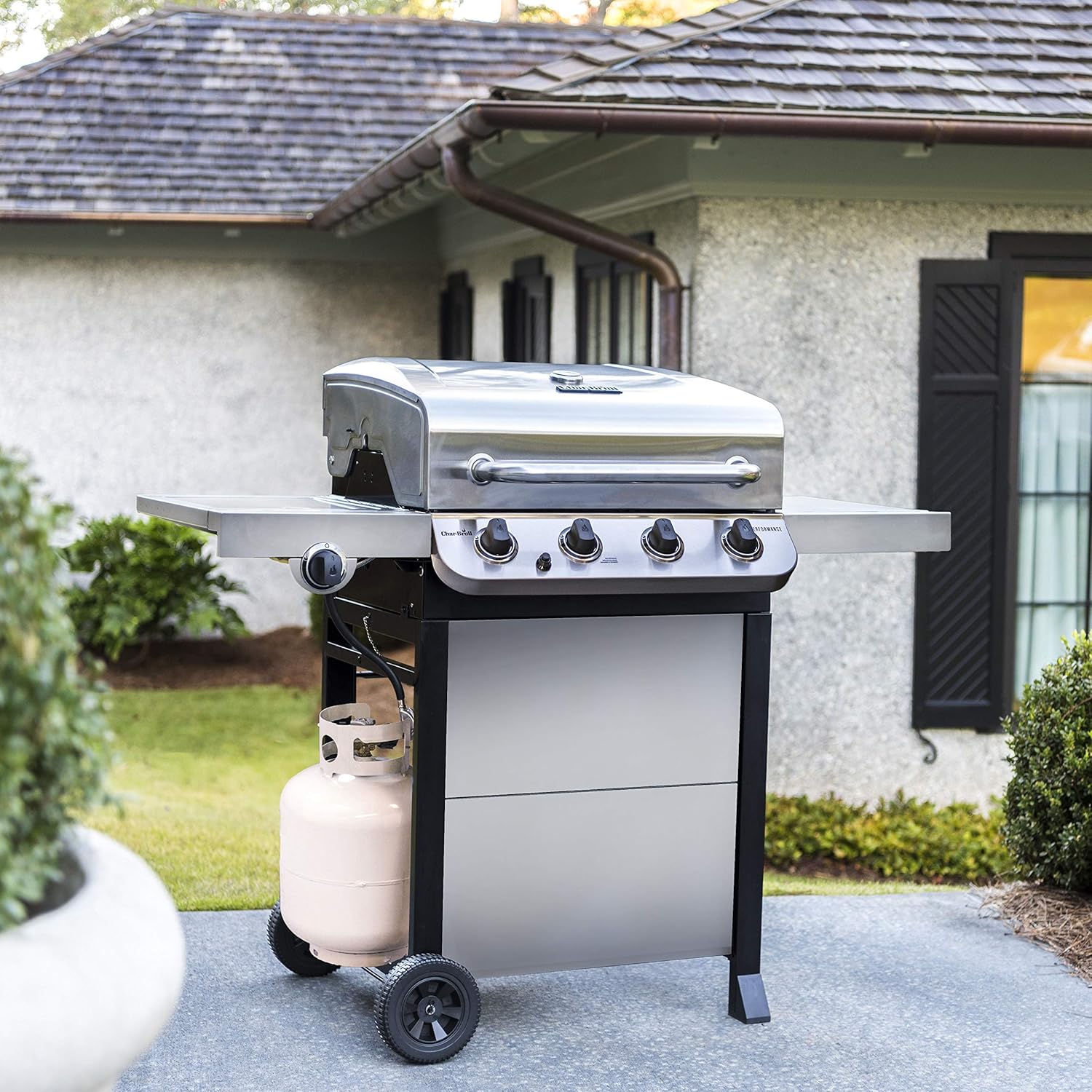 Performance Stainless Steel 4-Burner Cart Style Gas Grill