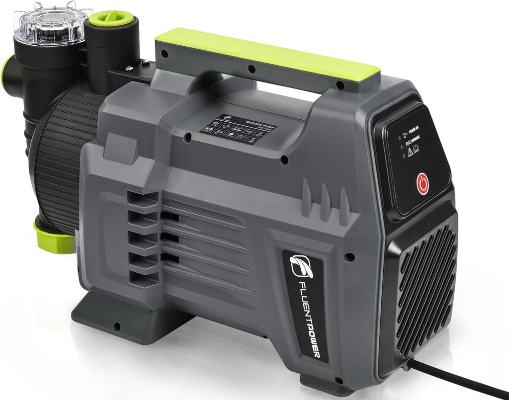 Portable Garden Transfer Pump, 900GPH Electric Sprinkler Booster Pump, Shallow Well Jet Pump for Home Lawn Irrigation and Water Draining