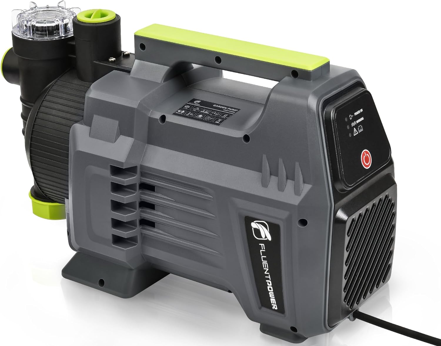 Portable Garden Transfer Pump, 900GPH Electric Sprinkler Booster Pump, Shallow Well Jet Pump for Home Lawn Irrigation and Water Draining