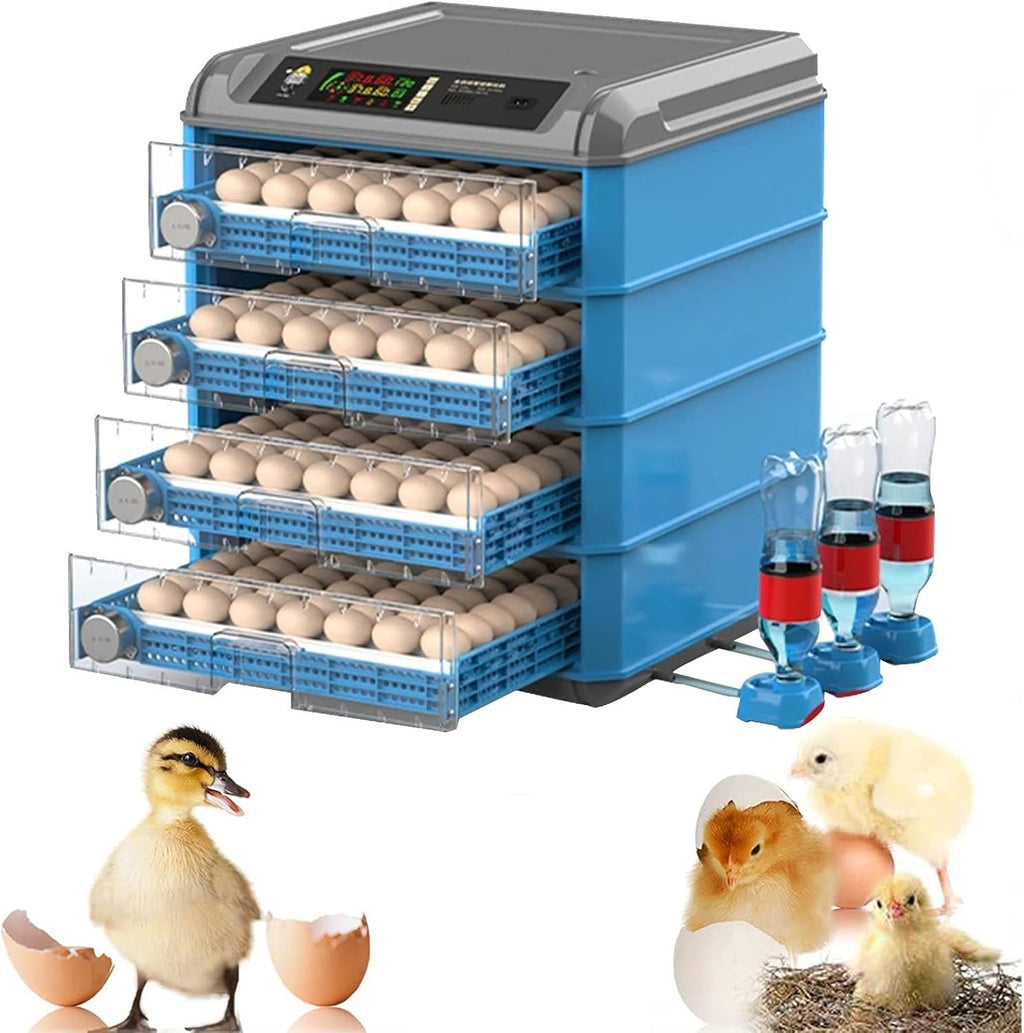 192/256/500 Egg Incubator, Poultry Hatcher Machine with Automatic Egg Turning, Temperature & Humidity Control and LED Screen, General Purpose Incubator for Chickens Ducks Birds