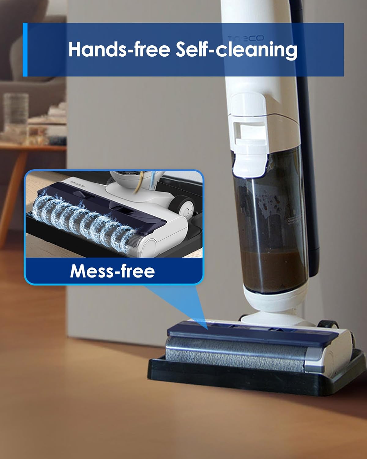 Complete Wet Dry Vacuum Cordless Floor Cleaner and Mop One-Step Cleaning for Hard Floors