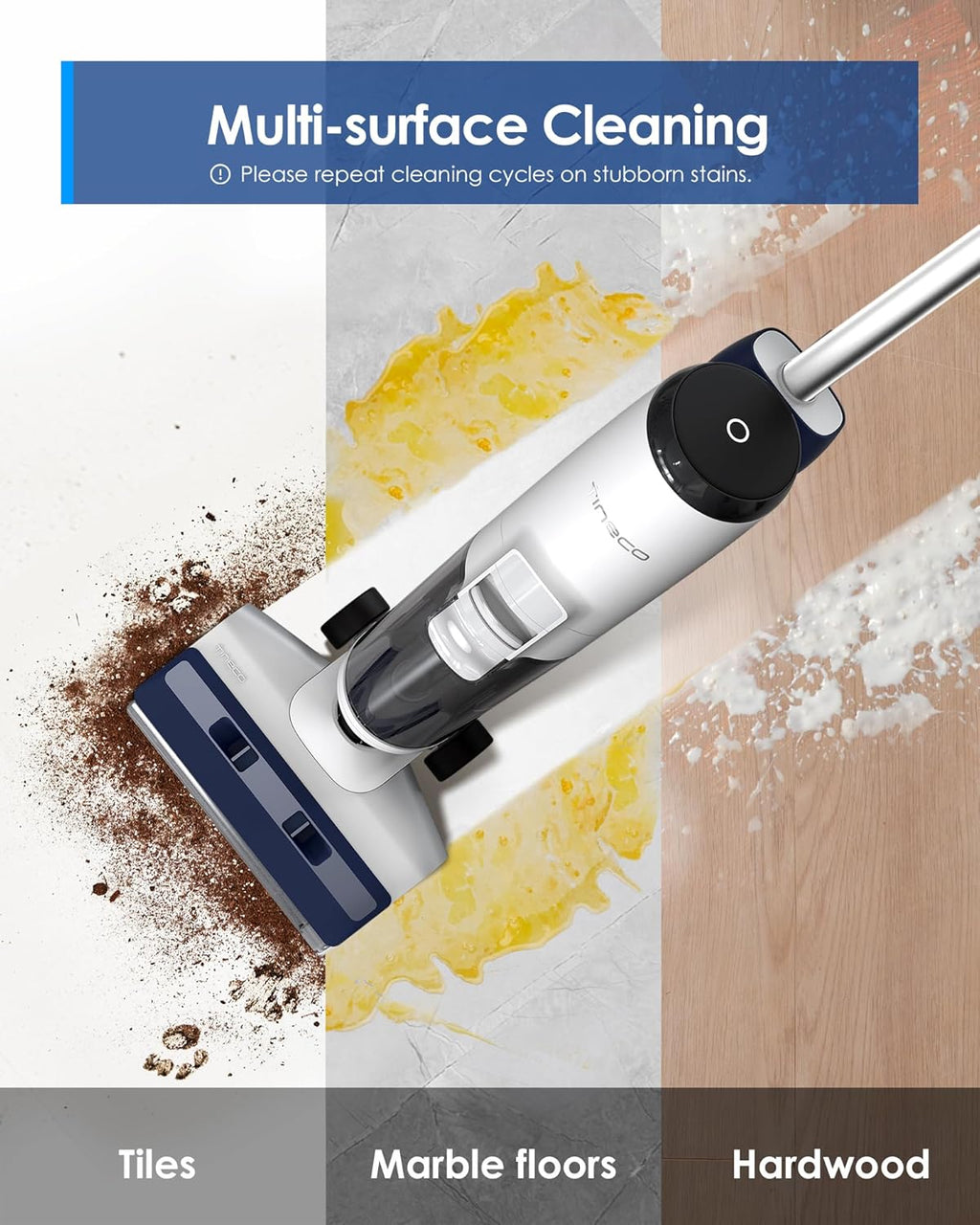 Complete Wet Dry Vacuum Cordless Floor Cleaner and Mop One-Step Cleaning for Hard Floors