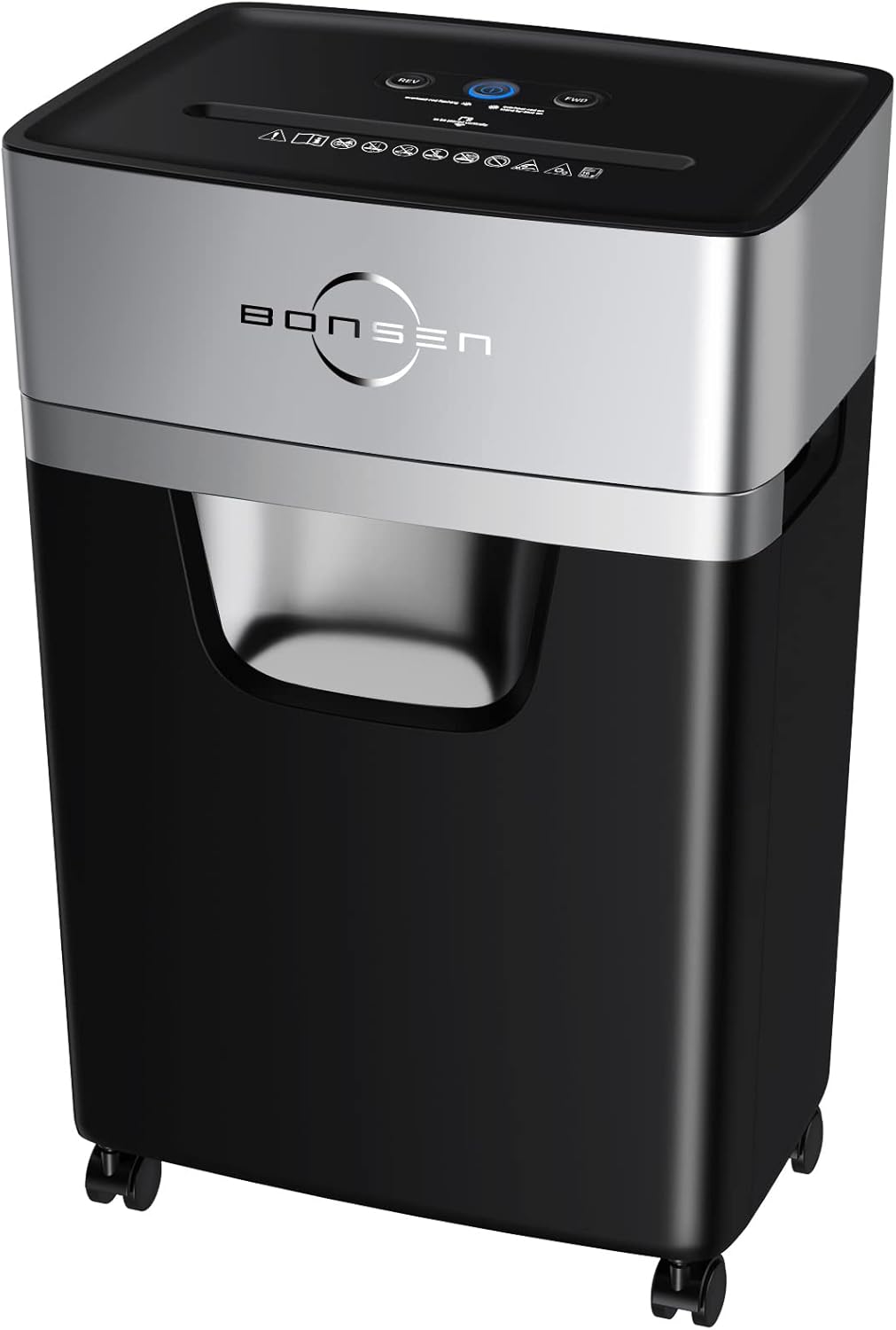 16-Sheet Heavy Duty Paper Shredder for Office, 60-Minute Running Time Cross-Cut CD Shredder with 60dB Low-Noise, 5.3-Gallon Pull Out Bin, Anti-Jam & Quiet Shredder for Home Office