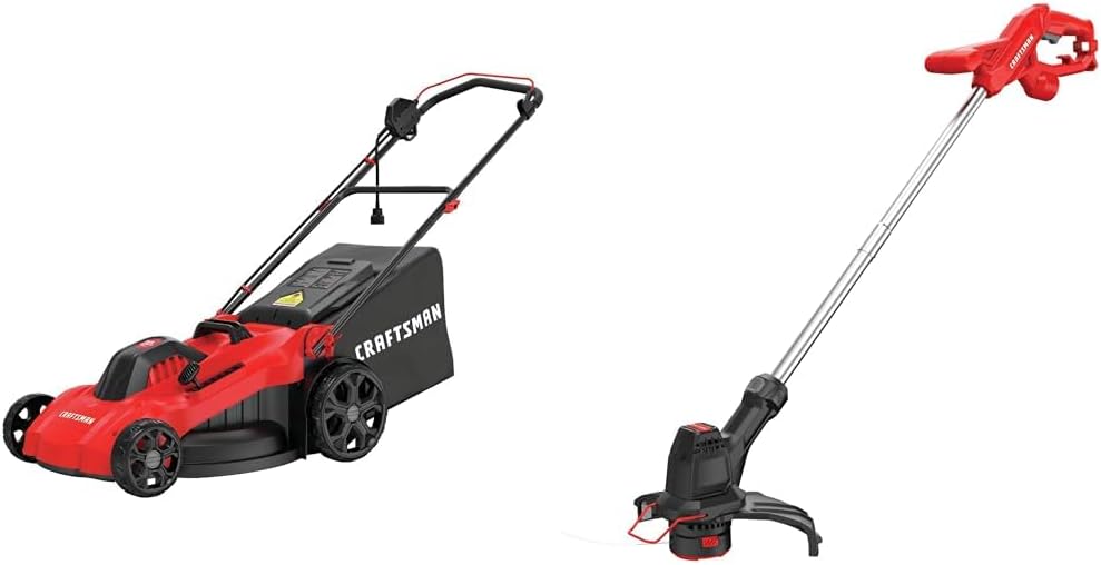 Electric Lawn Mower, 20-Inch, Corded, 13-Ah , Red