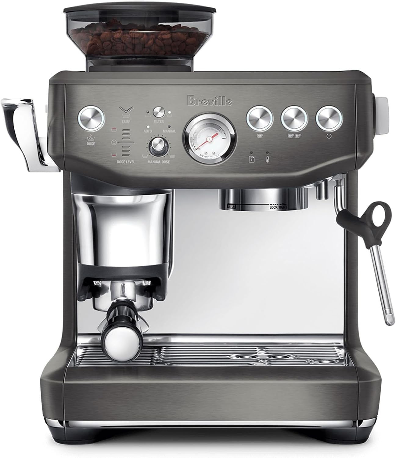 Impress Espresso Machine, Black Stainless Steel