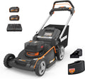40V Power Share 20” Push Lawn Mower with Two 4.0Ah High-Capacity Batteries, Black and Orange