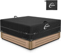 Kipiea Waterproof Square Hot Tub Cover Protector, Heavy Duty Polyester SPA Cover UV Protection Cover for Hot Tub (85" L x 85" W x 20" H)