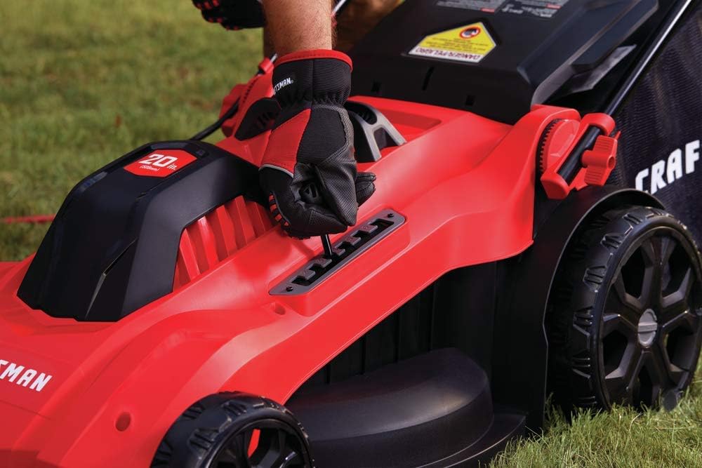 Electric Lawn Mower, 20-Inch, Corded, 13-Ah , Red