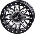 14x7 4.0 + 3.0 Machined/Black Compatible with Polaris RZR XP Turbo EPS