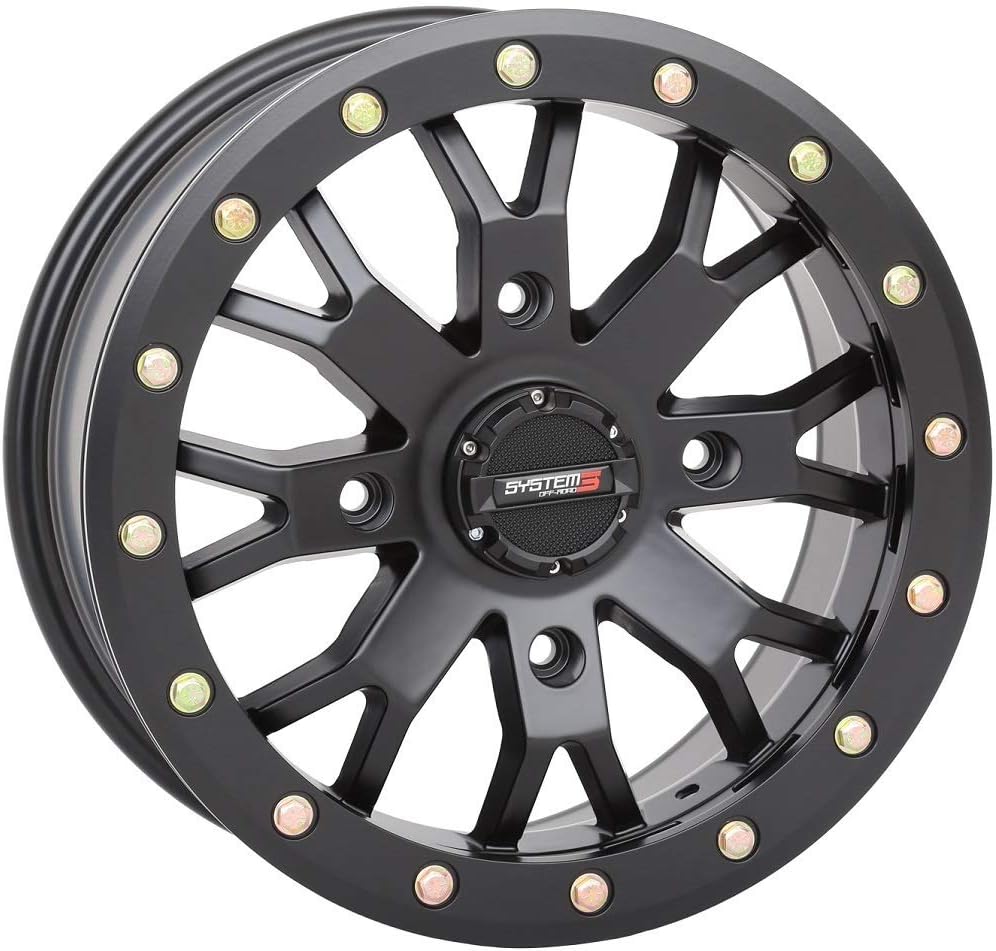 3 SB-4 Beadlock Black (4+3) UTV Wheels 15" Polaris RZR 1000 XP/Ranger XP 900/1000