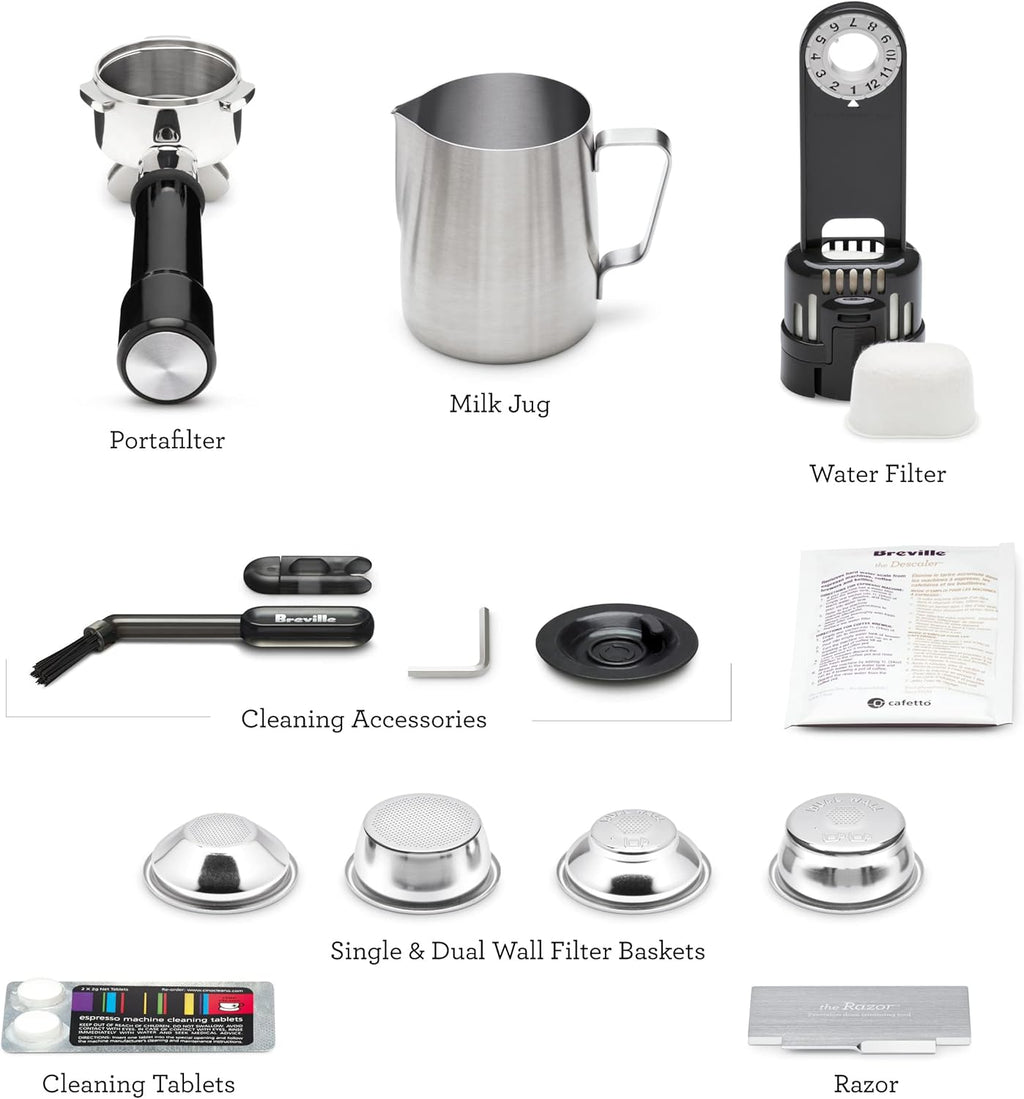 Impress Espresso Machine, Black Stainless Steel